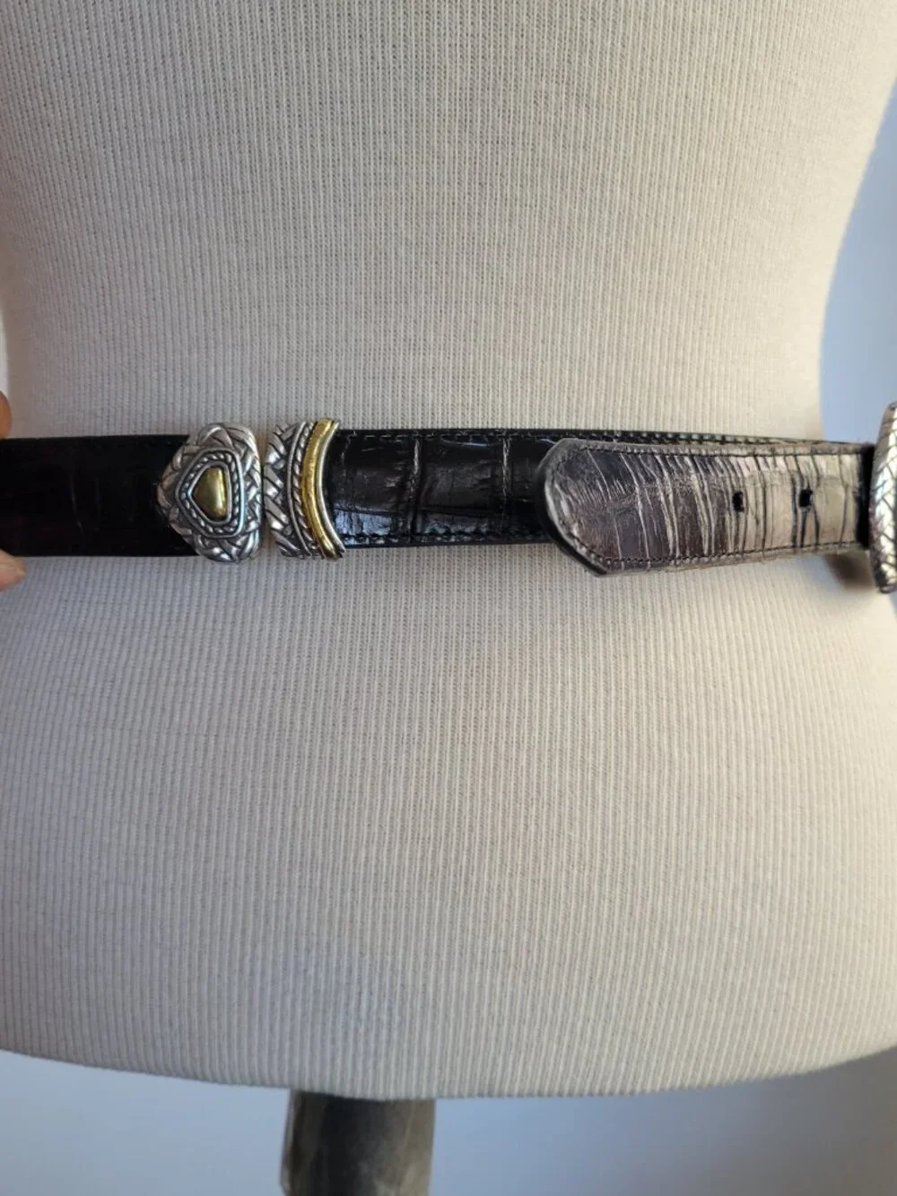 Chrome Hearts Talon Belt & Brighton Marcus Reversible Belt (set of 2)